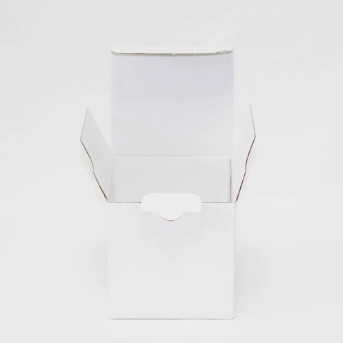 Коробка самосборная гофро (15х15х15 см) цвет белый (2)