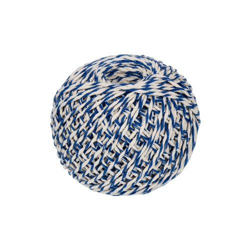 Шпагат хлобчатобумажный 1 мм (100 м) цвет бело-синий