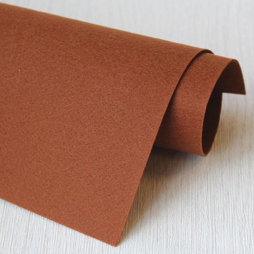 Фетр жесткий корейский 1.2 мм 881 (33x53 см) цвет коричневый