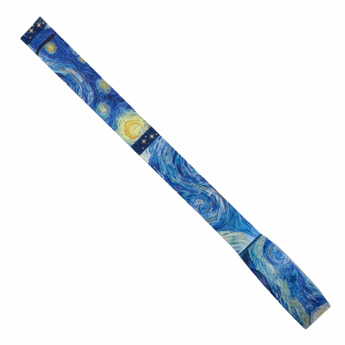 Клейкая лента (скотч бумажный) Ночь  1.5 см x 10 метров цвет синий