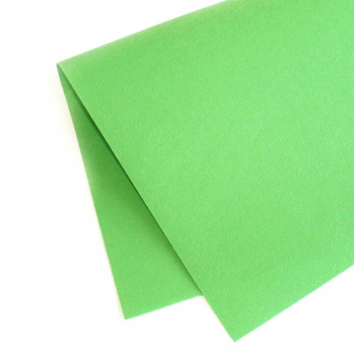 Фетр жесткий корейский 0.5 мм S-11 (38x47 см) цвет светло-зеленый