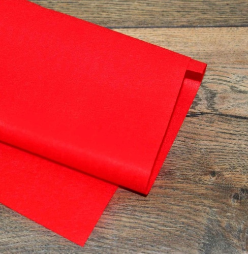Полиэстеровый испанский фетр 0.5 мм 436 (30x45 см) цвет красный