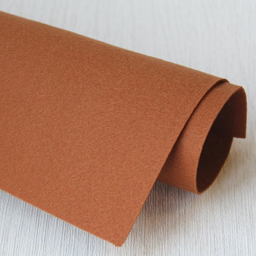 Фетр жесткий корейский 1.2 мм 880 (33x53 см) цвет светло-коричневый