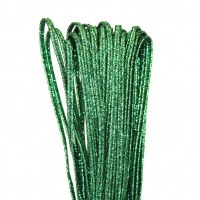 шнур люрекс зеленый