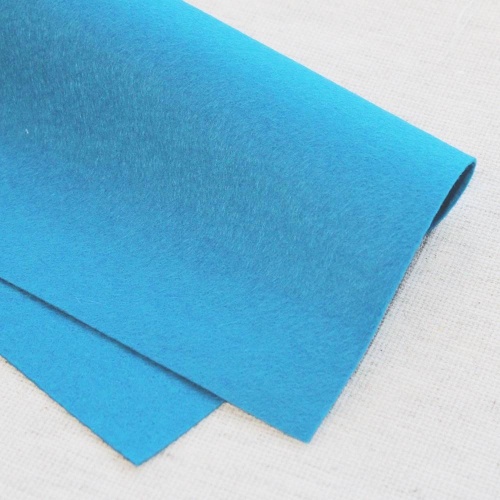 Полушерстяной испанский фетр 1.1 мм 229 (30x45 см) цвет синий морской