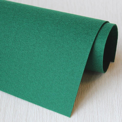 Фетр жесткий корейский 1.2 мм 870 (33x53 см) цвет темно-зеленый