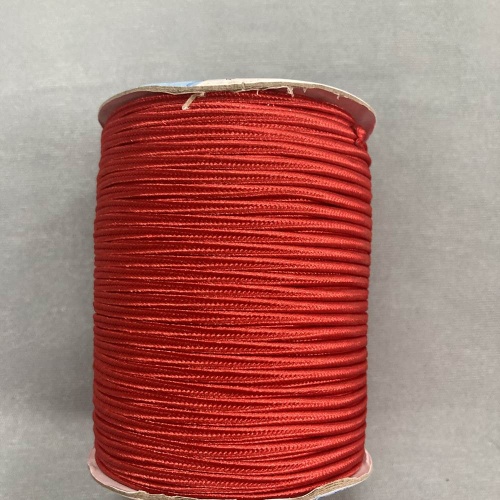 Шнур декоративный 2.5 мм (100 м) цвет красный