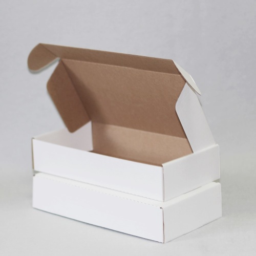 Коробка самосборная гофро (29.5х15х6 см) цвет белый