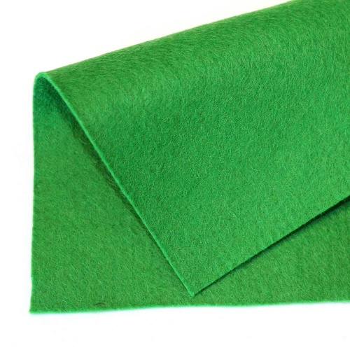 Полушерстяной испанский фетр 1.1 мм 210 (30x45 см) цвет зеленый