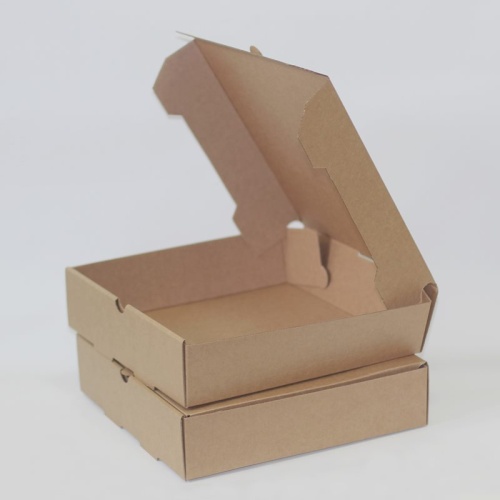 Коробка самосборная гофро (28х28х7 см) цвет бурый 3