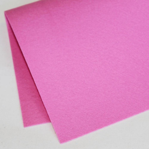 Фетр жесткий корейский 1.2 мм 831 (33x53 см) цвет ярко-розовый