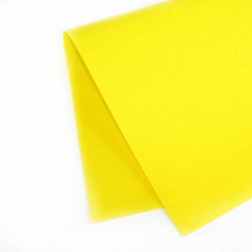 Фетр жесткий корейский 0.5 мм S-03 (38x47 см) цвет желтый