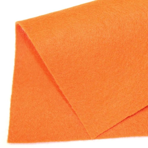 Полушерстяной испанский фетр 1.1 мм 232 (30x45 см) цвет оранжевый