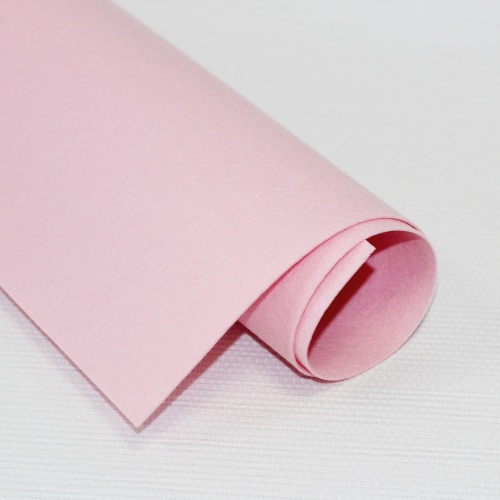 Фетр жесткий корейский 1.2 мм 907 (33x53 см) цвет грязно-розовый