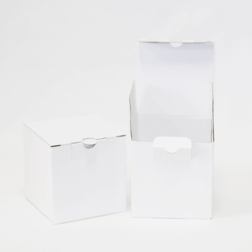 Коробка самосборная гофро (15х15х15 см) цвет белый (3