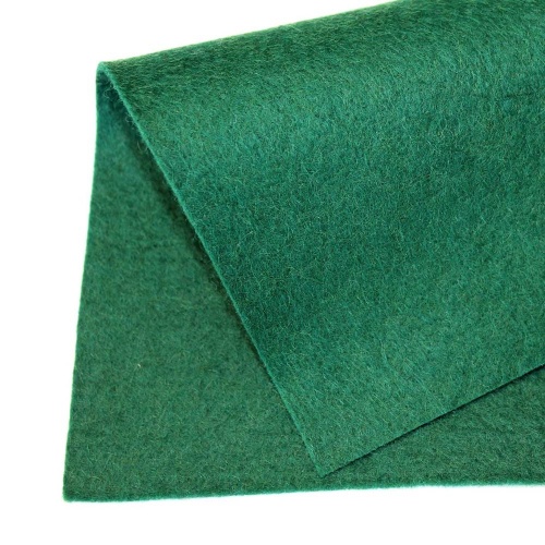 Полушерстяной испанский фетр 1.1 мм 214 (30x45 см) цвет темно-зеленый 2