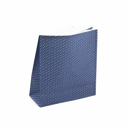 Крафт-пакет с прямоугольным дном 3 шт (15x6x15 см) цвет синий