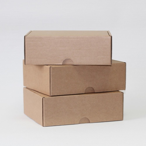 Коробка самосборная гофро (20х17х7 см) цвет бурый