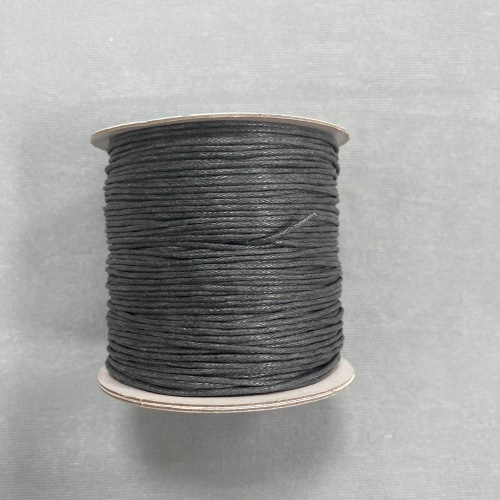 Шнур вощеный 1 мм (100 м) цвет №018 темно-серый