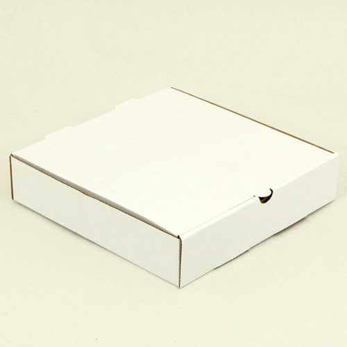 Коробка самосборная гофро (25х25х4.5 см) цвет белый
