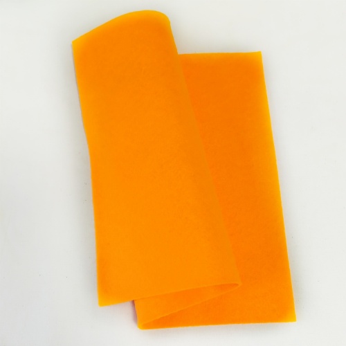 Фетр китайский мягкий 1 мм 20х30 см (5 шт) 022 оранжевый