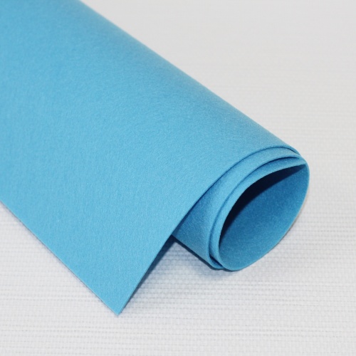 Фетр жесткий корейский 1.2 мм 928 (33x53 см) цвет грязно-голубой