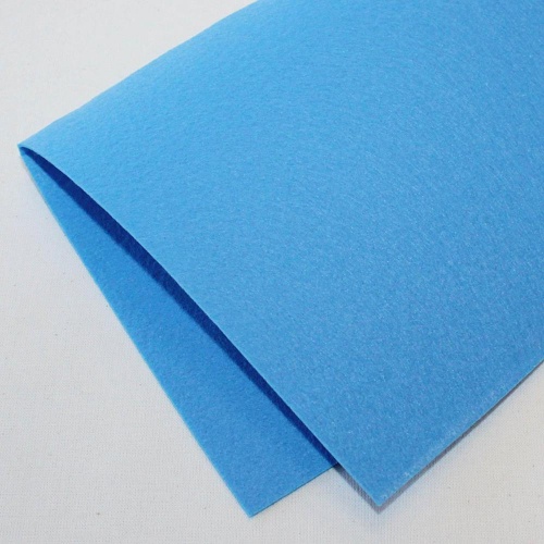 Фетр жесткий корейский 1.2 мм 853 (33x53 см) цвет ярко-синий