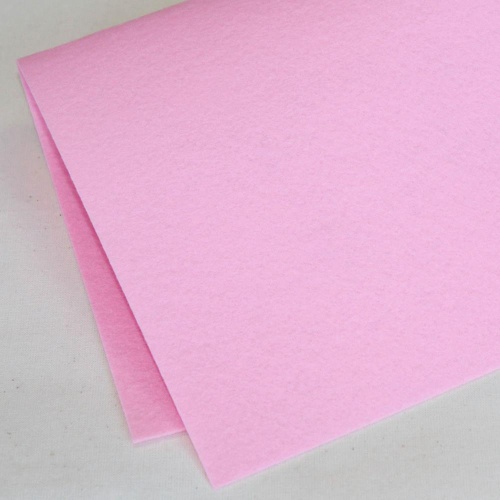 Фетр жесткий корейский 1.2 мм 828 (33x53 см) цвет розовый