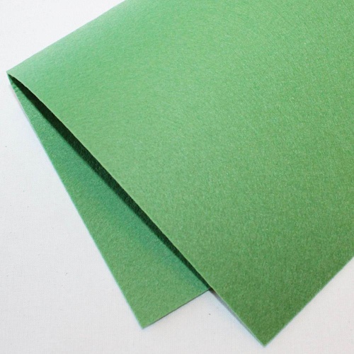 Фетр жесткий корейский 1.2 мм 865 (33x53 см) цвет светло-зеленый