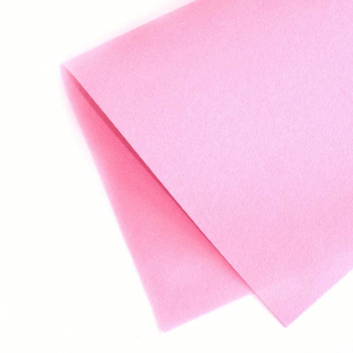 Фетр жесткий корейский 0.5 мм S-07 (38x47 см) цвет розовый