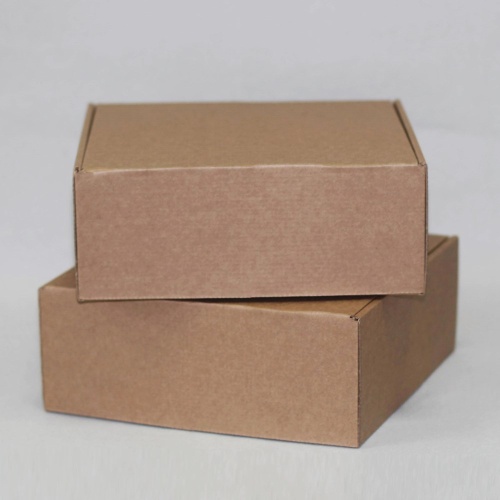 Коробка самосборная гофро (25х25х10 см) цвет бурый (1)