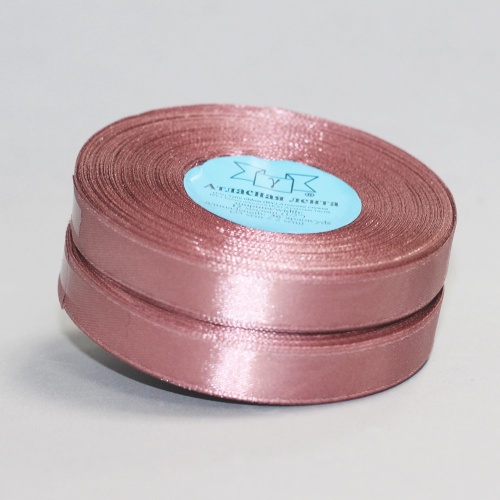Лента атласная 12 мм (33 м) цвет 147 грязно-розовый