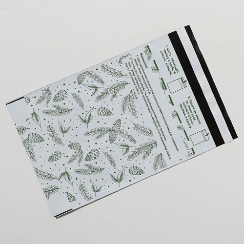 Почтовый пластиковый пакет с рисунком Шишки 16.2x22.9 см