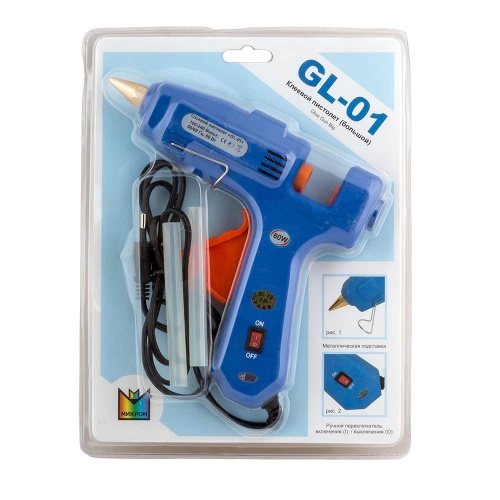 Клеевой пистолет Micron GL-01 (11.2 мм) цвет синий