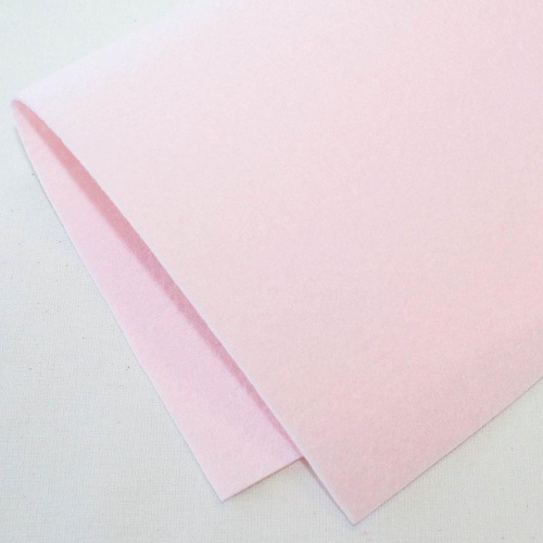 Фетр жесткий корейский 1.2 мм 906 (33x53 см) цвет светло-розовый