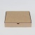 коробка самосборная гофро (21х21х4 см) цвет бурый