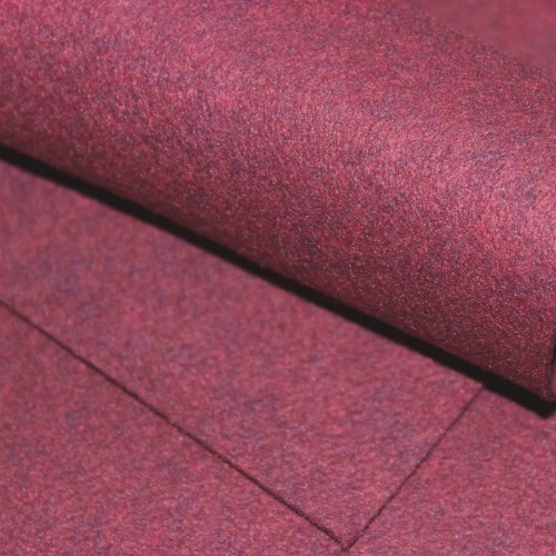 фетр мягкий корейский 1.5 мм st-45 (33x53 см) цвет бордовый (меланж)