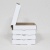 коробка самосборная гофро (16х16х3 см) цвет белый