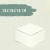 коробка самосборная гофро (16х16х10 см) цвет белый