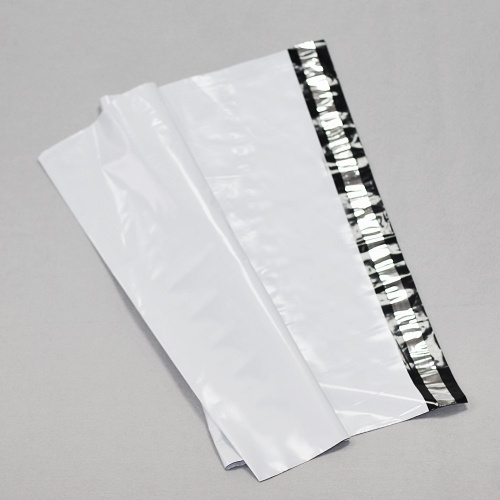 пластиковый пакет "курьер-пакет" без кармашка (34x46 см) цвет белый