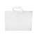 бумажный крафт пакет с плоскими ручками (350x150x450 мм) цвет белый