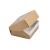 коробка упаковочная с окошком (10х8х3.5 см) самосборная цвет бурый