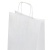 бумажный крафт пакет с кручеными ручками (260x140x350 мм) цвет белый