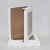коробка упаковочная с окошком (30х25х4.5 см) самосборная цвет белый