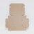 коробка самосборная гофро ( 8х8х3 см) цвет бурый