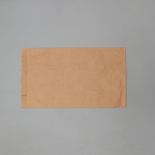 бумажный крафт пакет с плоским дном 10 шт (35х20х9 см) цвет бурый