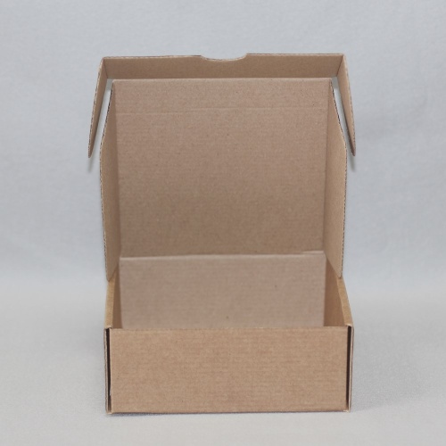 коробка самосборная гофро (15х15х6 см) цвет бурый