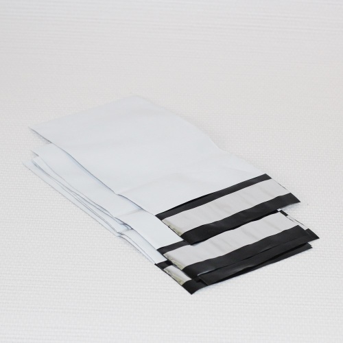 пластиковый пакет "курьер-пакет" без кармашка (10x15 см) цвет белый