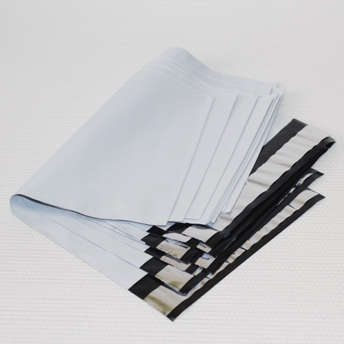 пластиковый пакет "курьер-пакет" без кармашка (17x24 см) цвет белый
