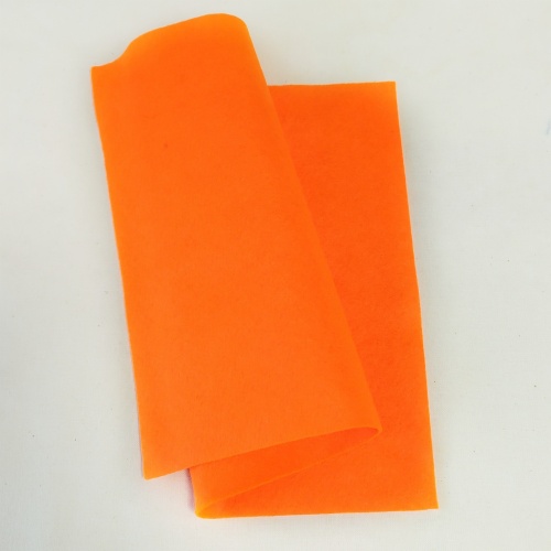 фетр китайский мягкий 1 мм 20х30 см (5 шт) 021 оранжевый неон